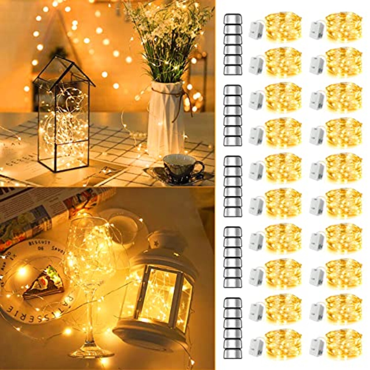 MUMUXI LED Fairy Lights Battery Operated String Lights 20 Pack